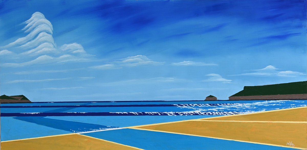 Polzeath Beach by Mike Dudfield