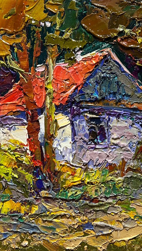 A quiet corner in the village by Kalenyuk Alex