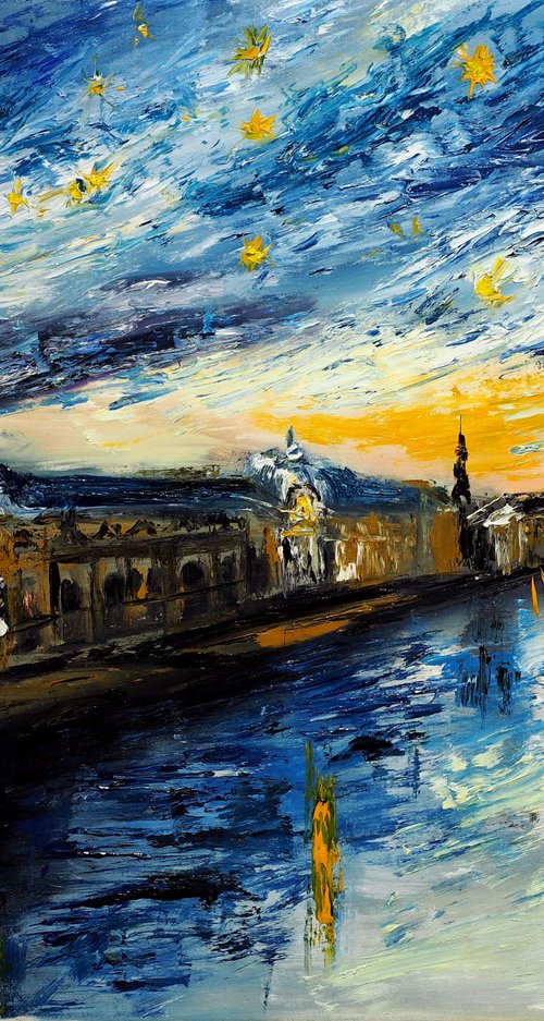 Starry Night over Paris, Musée d'Orsay by Ruslana Levandovska