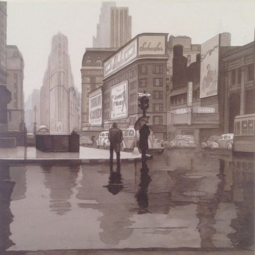 Rainy Day | New York 1940's by Oliver Söhlke