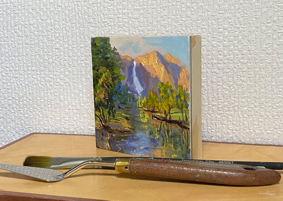 Yosemite Falls Reflections Miniature Landscape