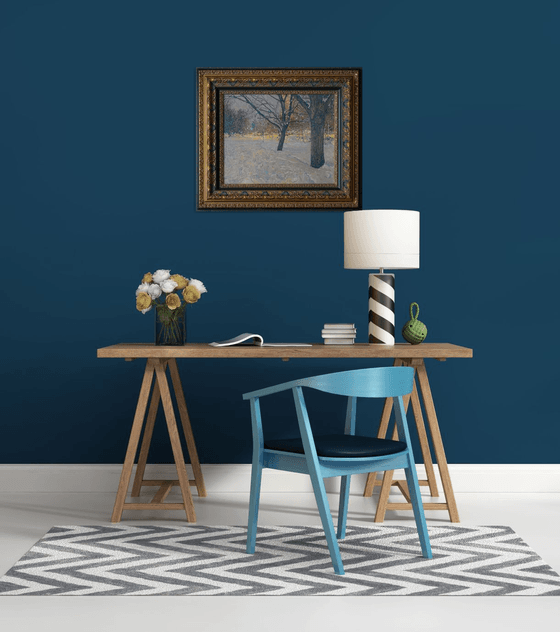 Winter Boulevard at night