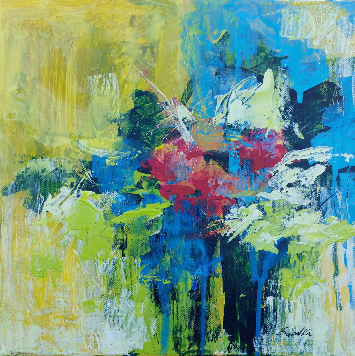 Stolen Spring 3 Acrylic painting by Katia Solodka | Artfinder