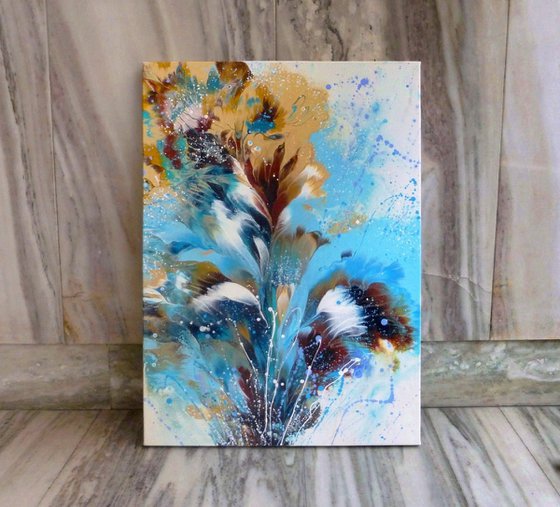 “Serenade of Flowers” Abstract painting