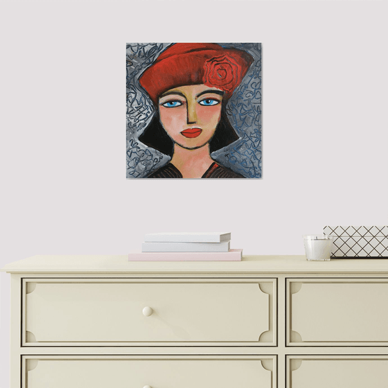 Girl with Red Hat.