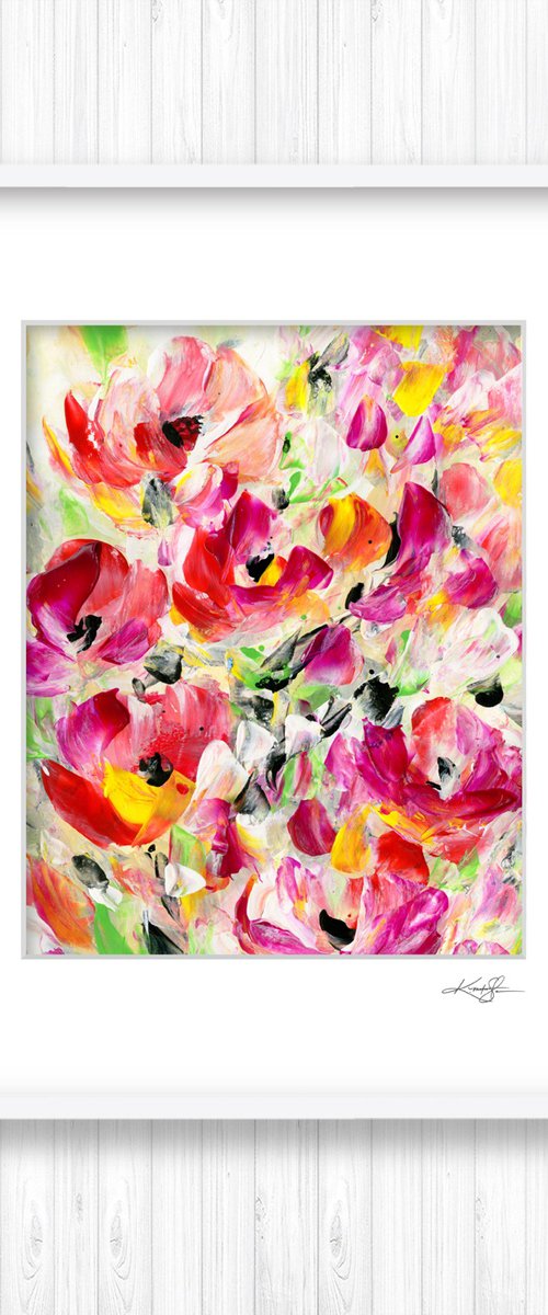 Tranquility Blooms 38 - Flower Painting by Kathy Morton Stanion by Kathy Morton Stanion