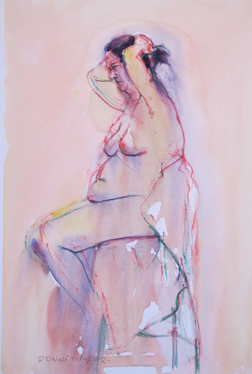seated female nude by Rory O’Neill