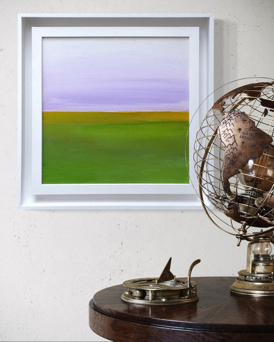 A Tranquil Landscape: Lavender Skies
