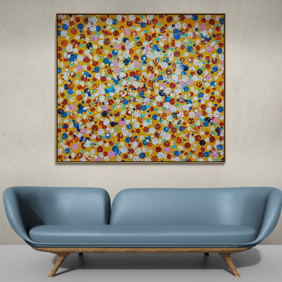 Olium N-38 - (H)151x(W)170 cm. COLOUR SPACE PAINTING