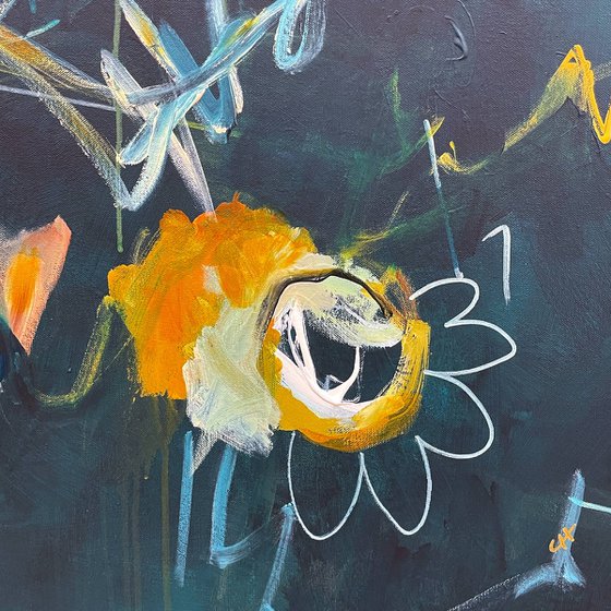 Chalkboard Daisies