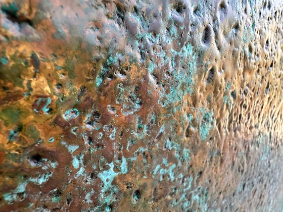 "Verdigris No. 1 " Copper Patina Wall Art