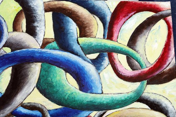 Cadena de favores . Chain of favors.