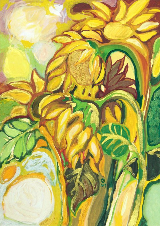 Gold of summer - sunflowers