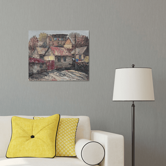 Rustic Village Scene