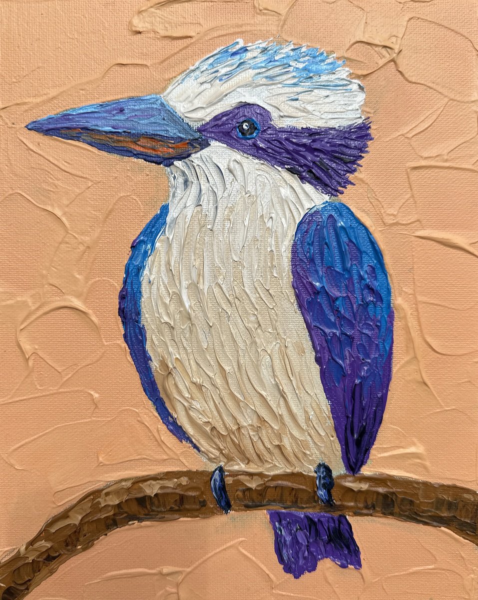  Kookaburra On A Branch By Guzaliya Xavier, 8 X 10, Artwork For Sale On Artfinder