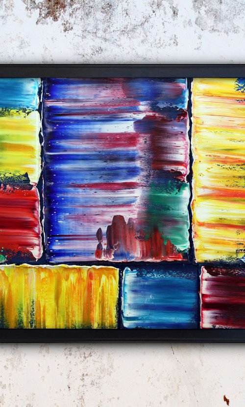 "Big Time" - FREE USA SHIPPING - Original PMS Oil Painting On Wooden Panel - 39 x 27 inches, Framed by Preston M. Smith (PMS)