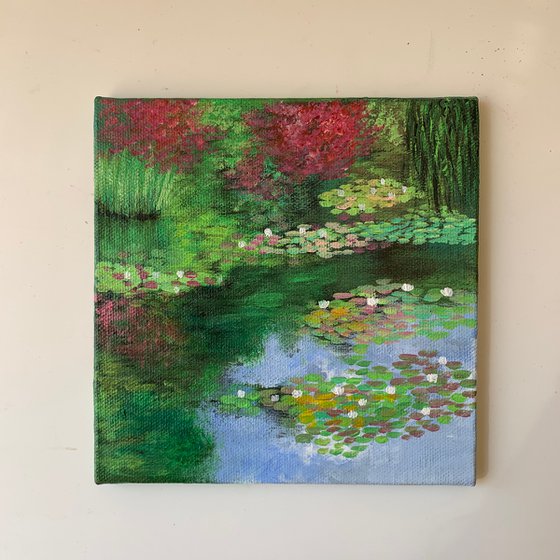 Monets Garden - III ! Miniature painting