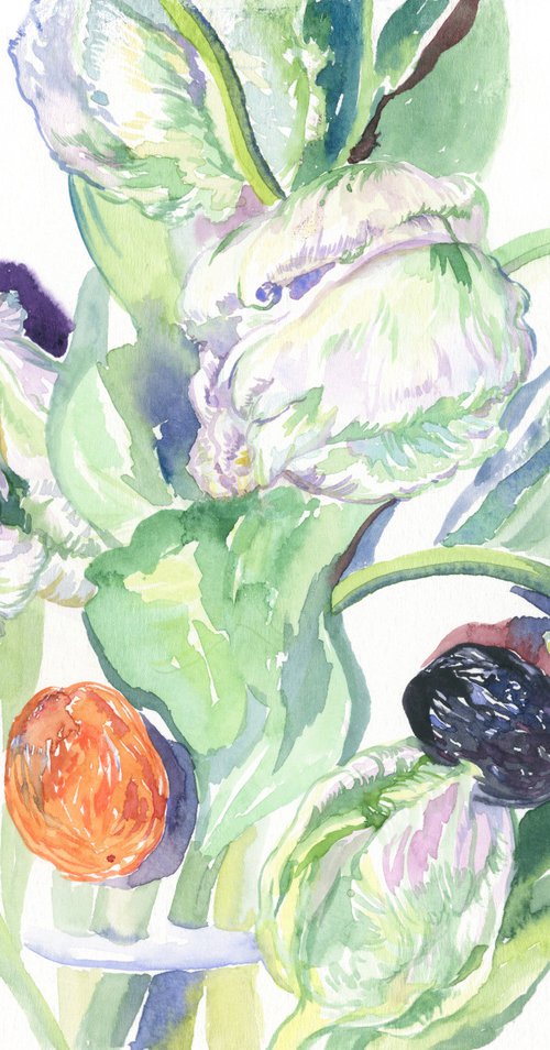 White tulis and dried fruits by Daria Galinski
