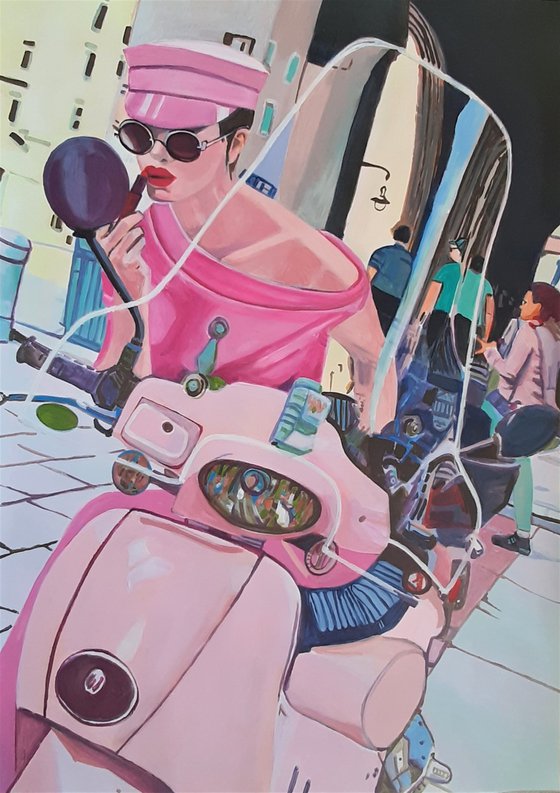 Pink life / 100 x 70 cm