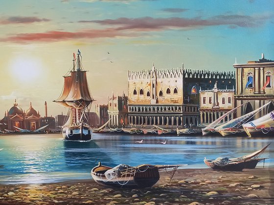 Port (120x80cm, oil painting)