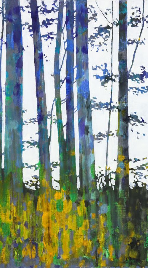 "My own forest" Contemporary Art Abstract by Bo Kravchenko