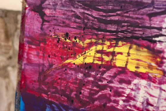 Recycled Art - Thunderstorm over sea II