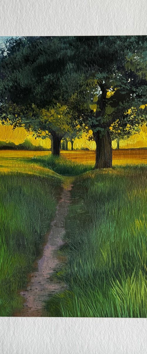 Sunset Landscape by Anastasia Parfilo