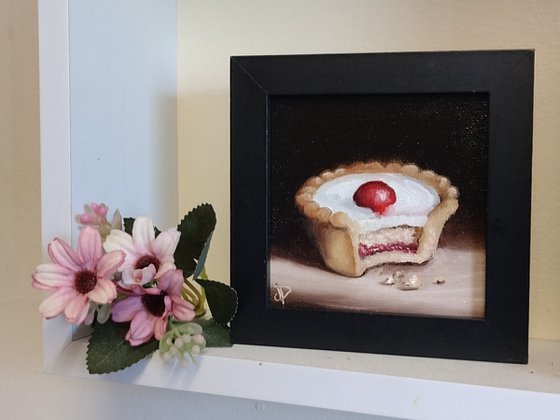 Little Bakewell tart still life