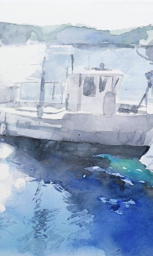 FIshing ship by Goran Žigolić Watercolors