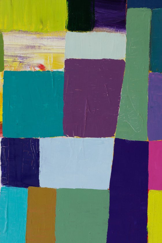 Squares / Yellow Purple