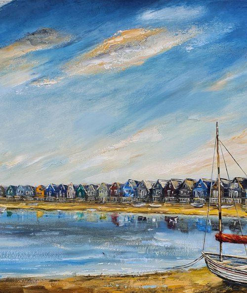 Early Evening Sunshine Over Mudeford by Joseph  Charman