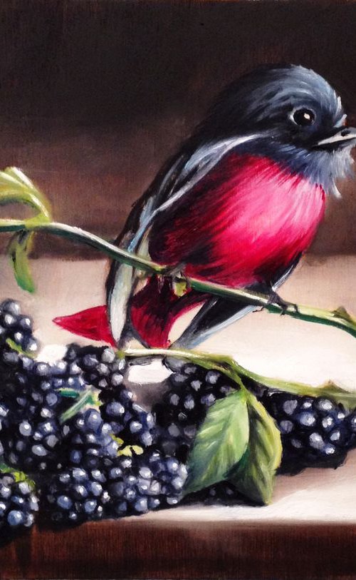 Some blackberries for the little bird by Valentina Toma' aka Zoe Chigi