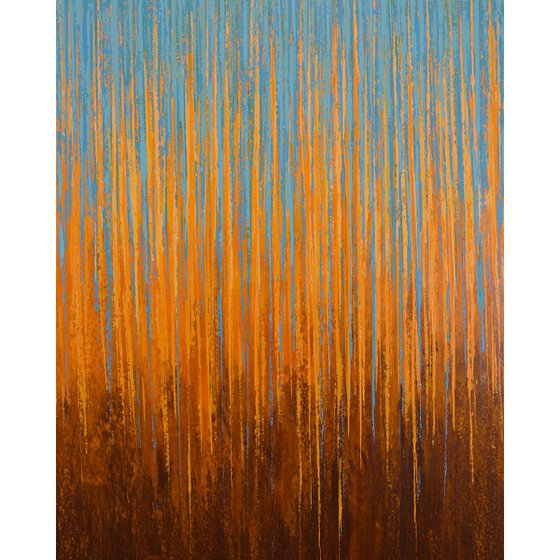 Orange & Blue - Color Field