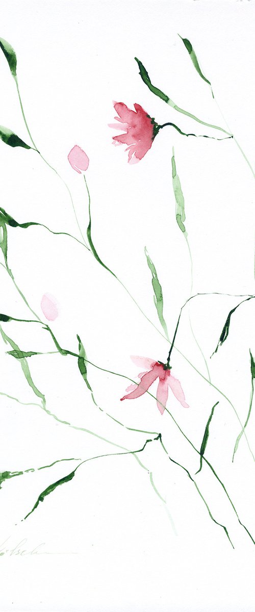 Abstract Peony 2 by Olga Koelsch