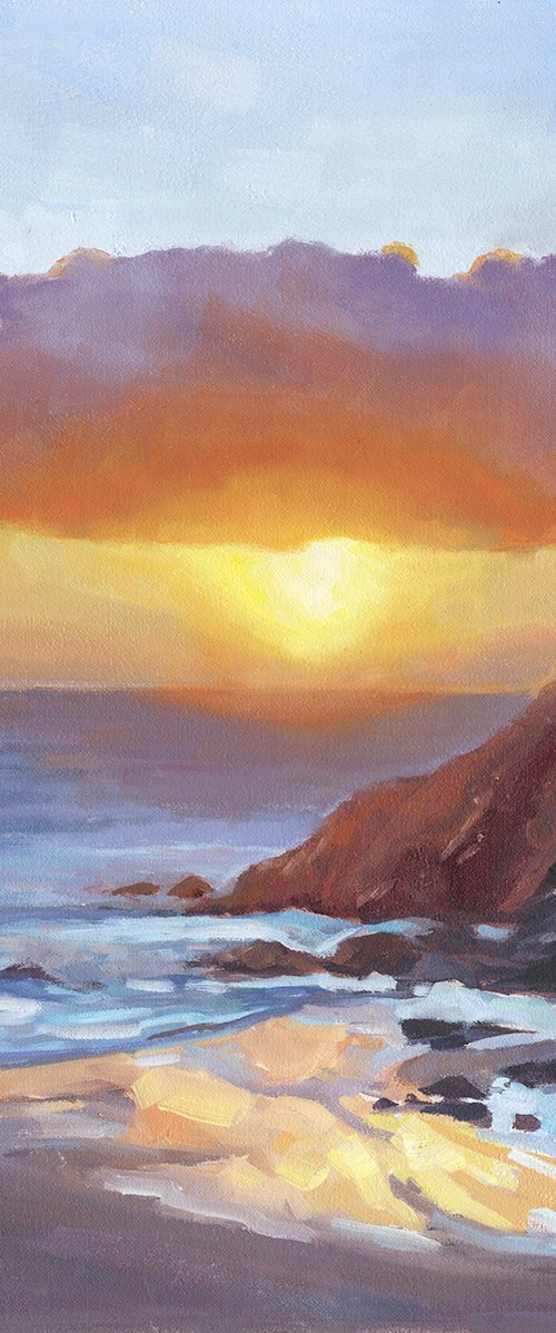 Sunset Beach seascape by Elaine Marston