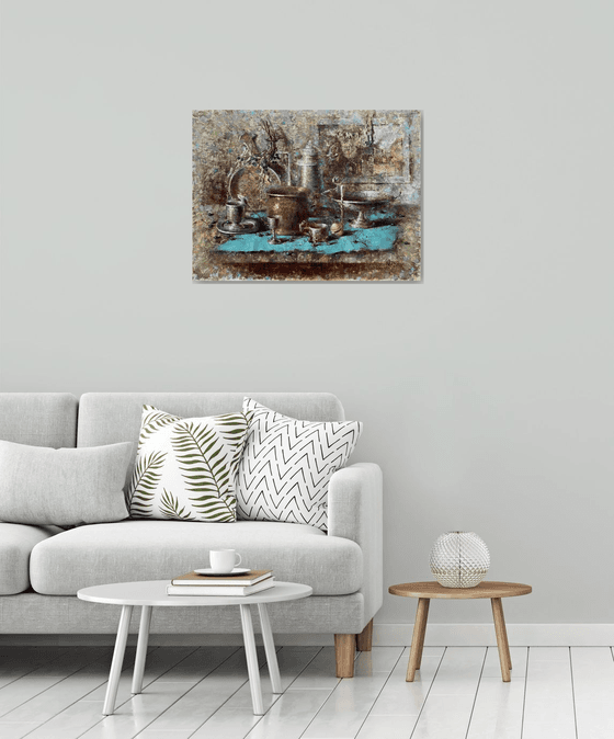 Silver Turquoise Moody Kitchen