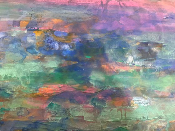 Pink cloud over Iona