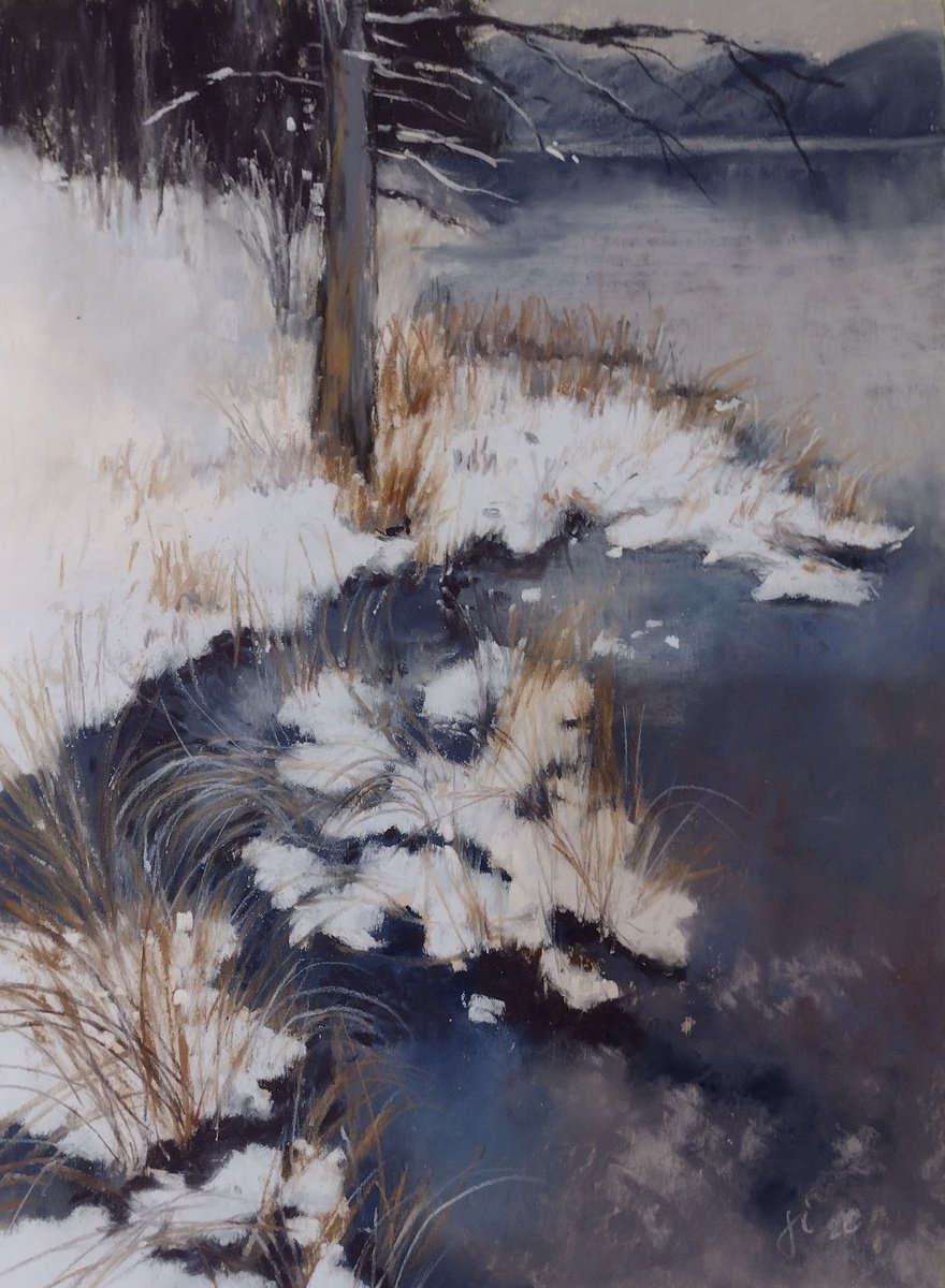 Impressionistic Landscape Painting By Joanne Carmody Meierhofer, 11 X 14, The Ides Of March, Original Artwork