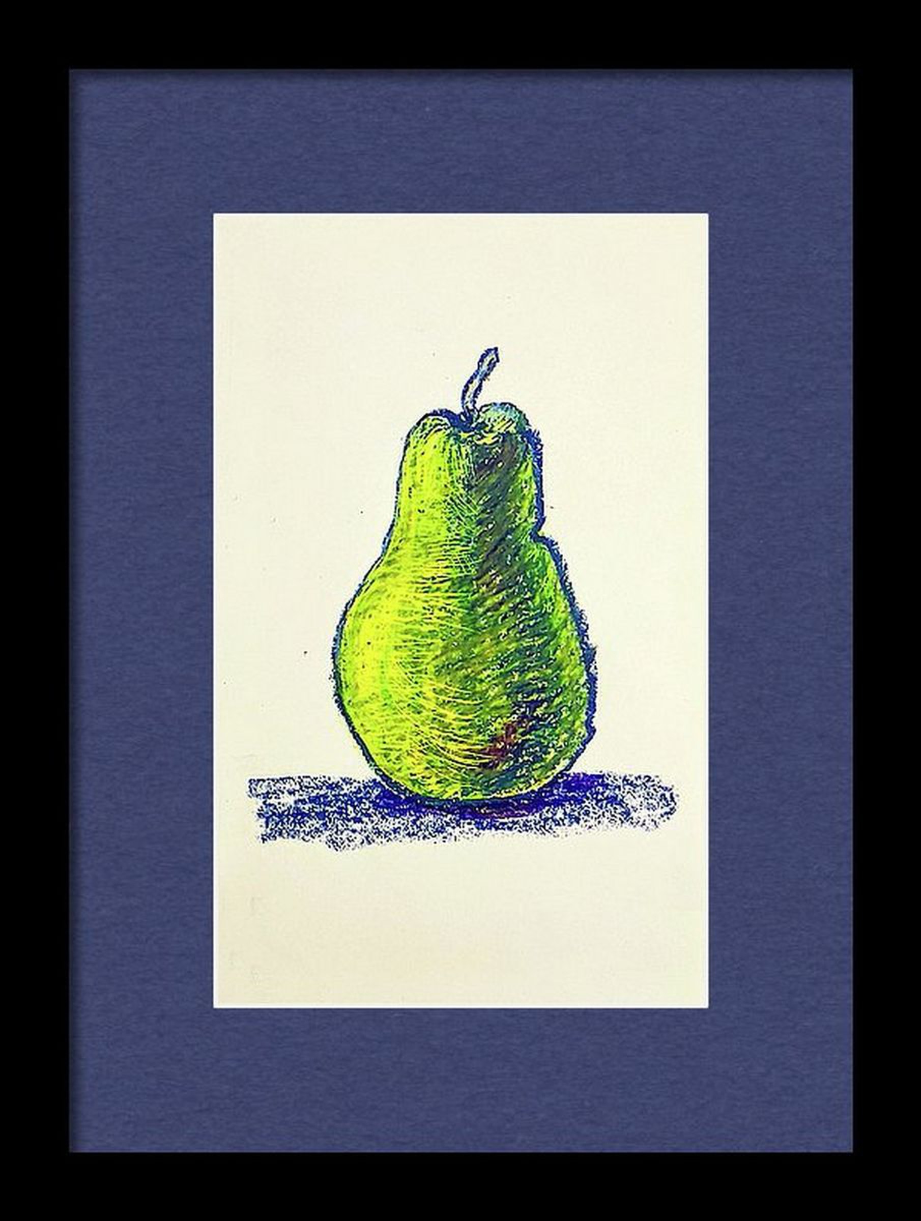 Wallpaper Single Pear Still Life Oil Pastel Painting 6 25 Artfinder Desktop Wallpaper