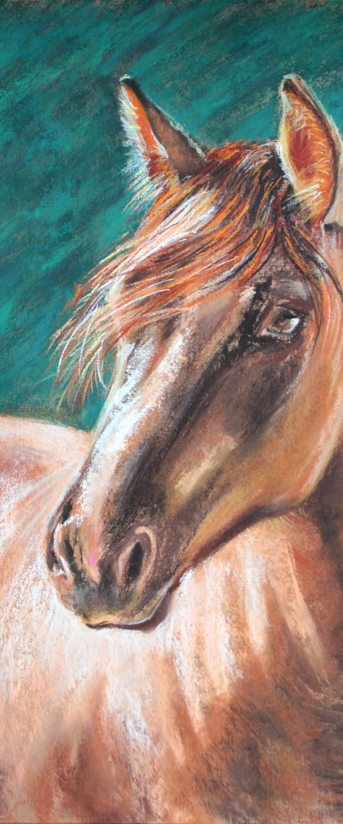 HORSE... PORTRAIT IV /  ORIGINAL PAINTING by Salana Art