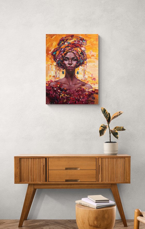 African Queen portrait