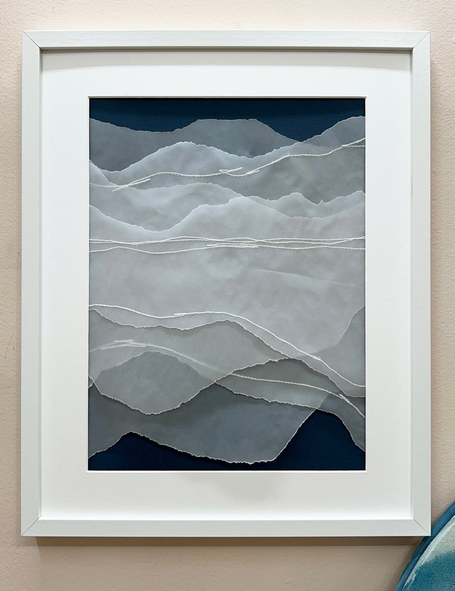 Organic Abstract Collage By Olya Tereschuk, 11 X 15", See Through, Original Artwork