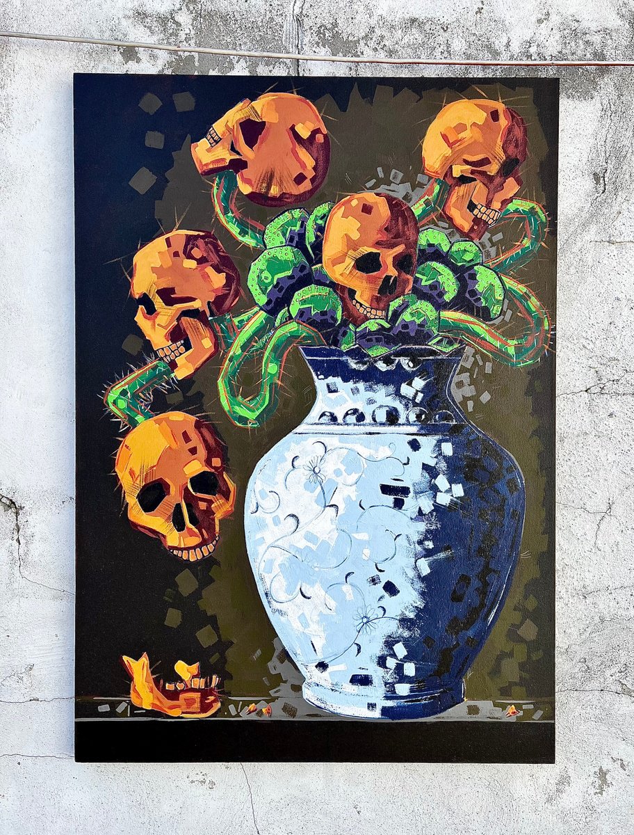 Acrylic Painting , Zona By Jonathan Lindsay, 38 X 54, Artwork For Sale On Artfinder