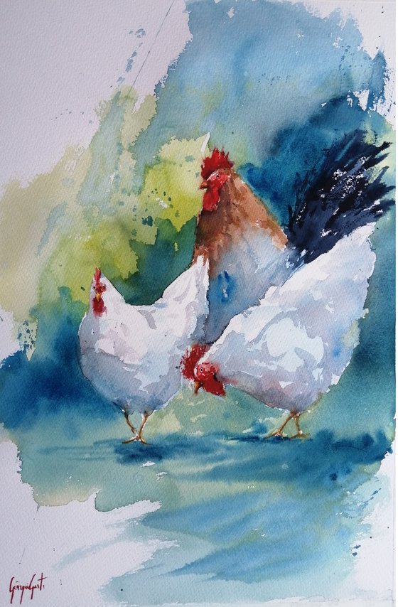 roosters and hens 8