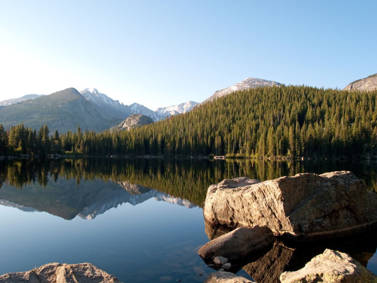 Bear Lake in the Rocky Mountains by Alex Cassels