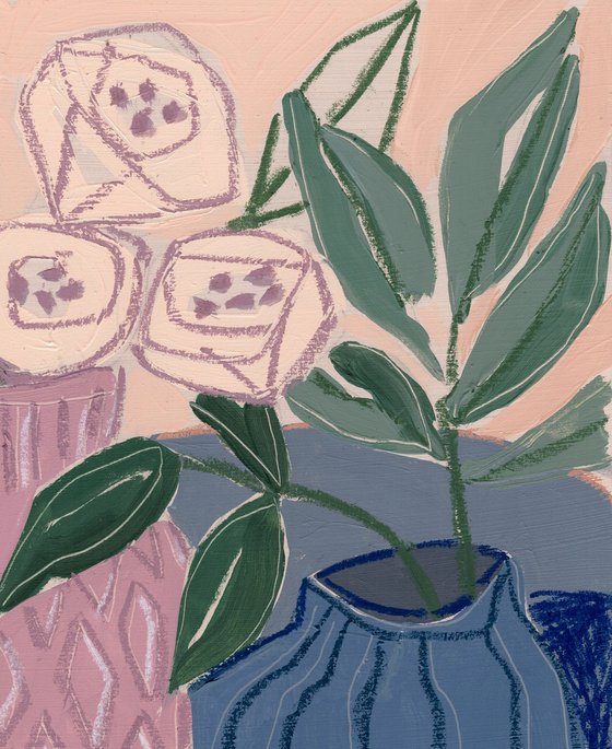 Florals in Blue V