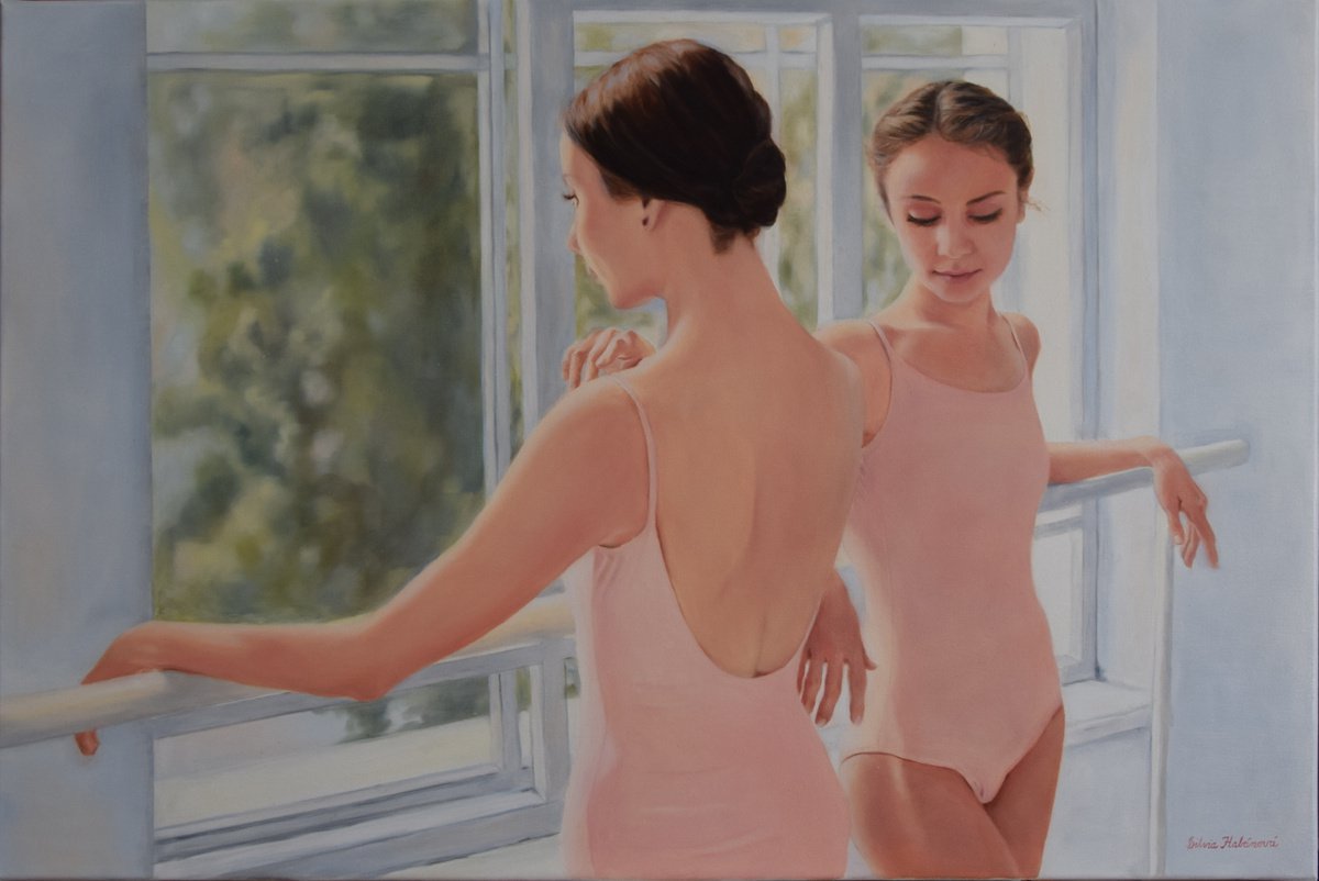 Ballerinas between two dances by Silvia Haban