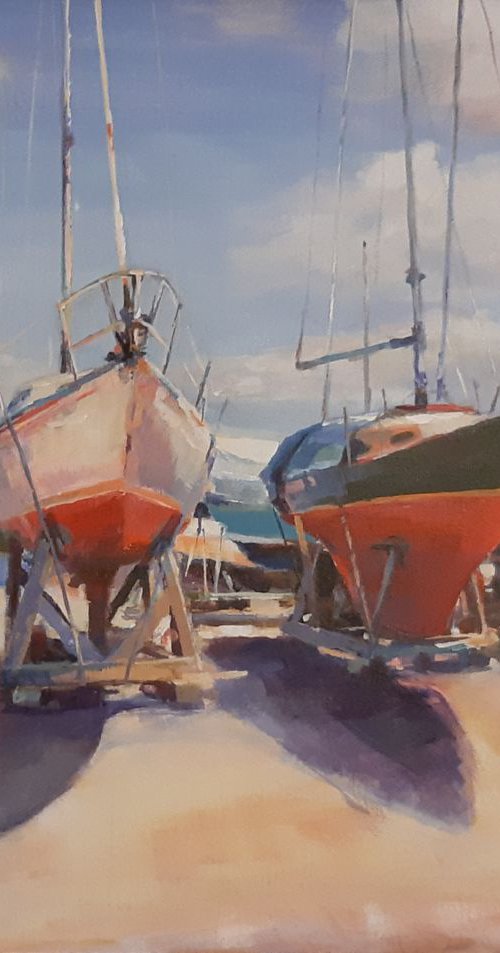 Three beauties, (16x20x0.7'') by Alexander Koltakov