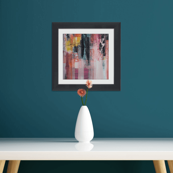 Abstraction #18 - Framed and ready to hang - original abstract painting