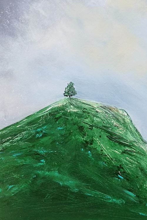 Landscape, Stand Strong  - Green, emotional by Mel Graham